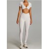 Женский фитнес комплект Crop T-shirt + Leggings model 175